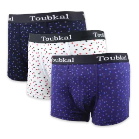 Lot de Boxers TOUBKAL Etoile en Coton Doux