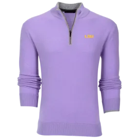 LSU Sebonack Quarter-Zip Sweater