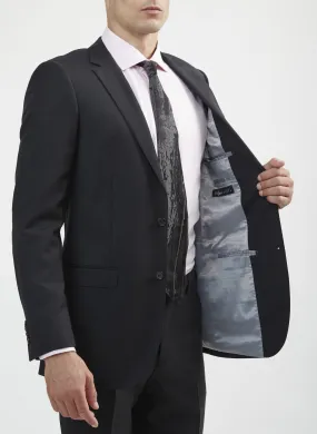 Luxurious 100% Super Fine Italian Wool Charcoal Grey Jacket