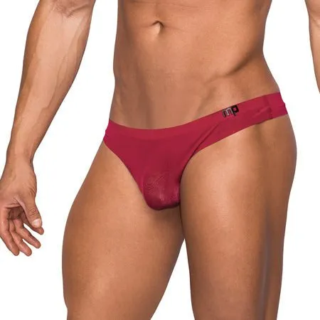 Male Power Seamless Sleek Thong with Sheer Pouch