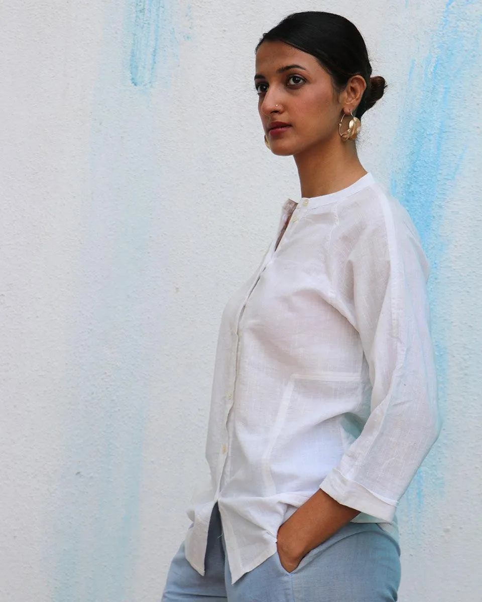 Marilla Handwoven Linen Shirt - Breathe