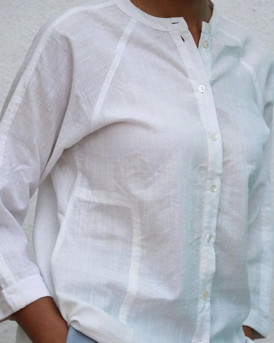 Marilla Handwoven Linen Shirt - Breathe