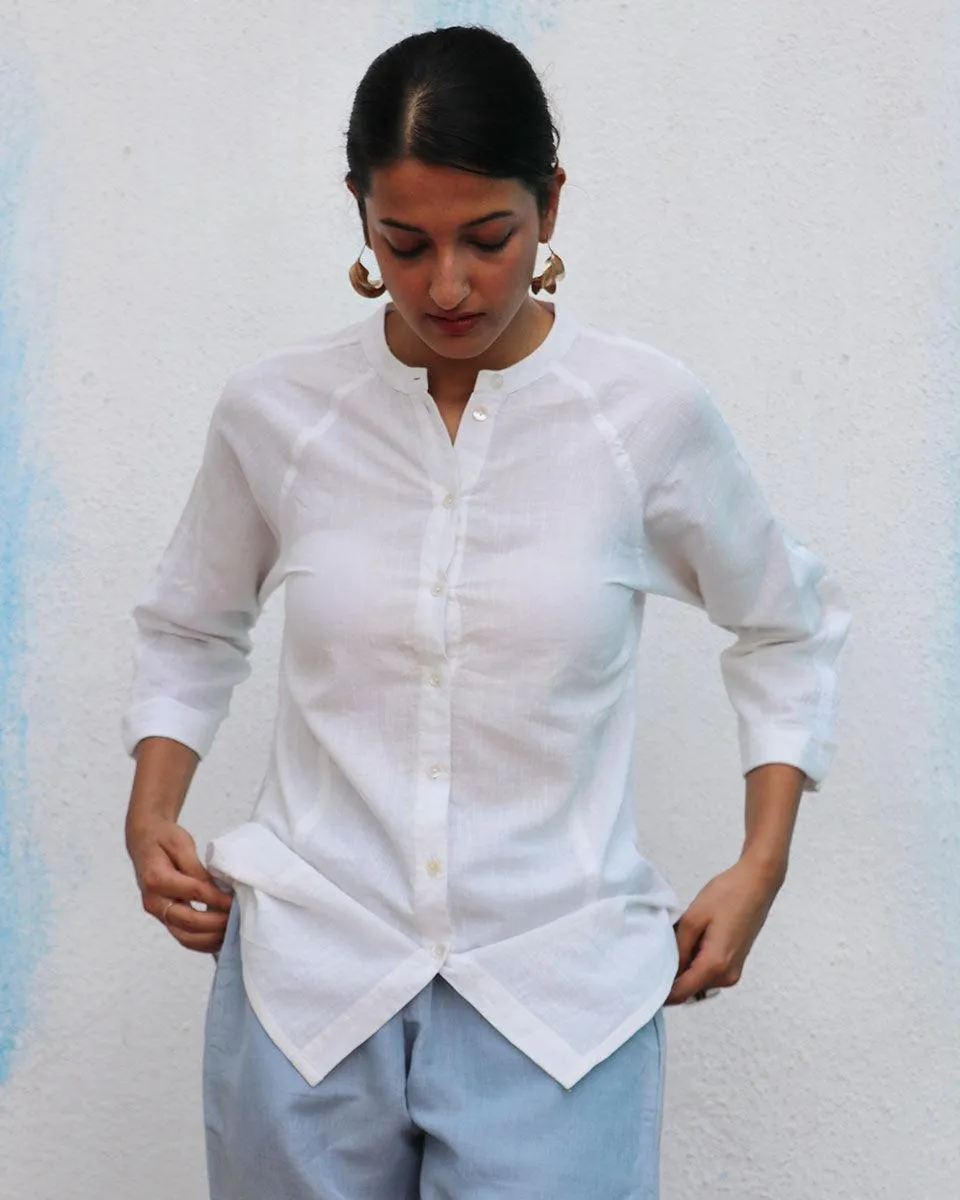 Marilla Handwoven Linen Shirt - Breathe