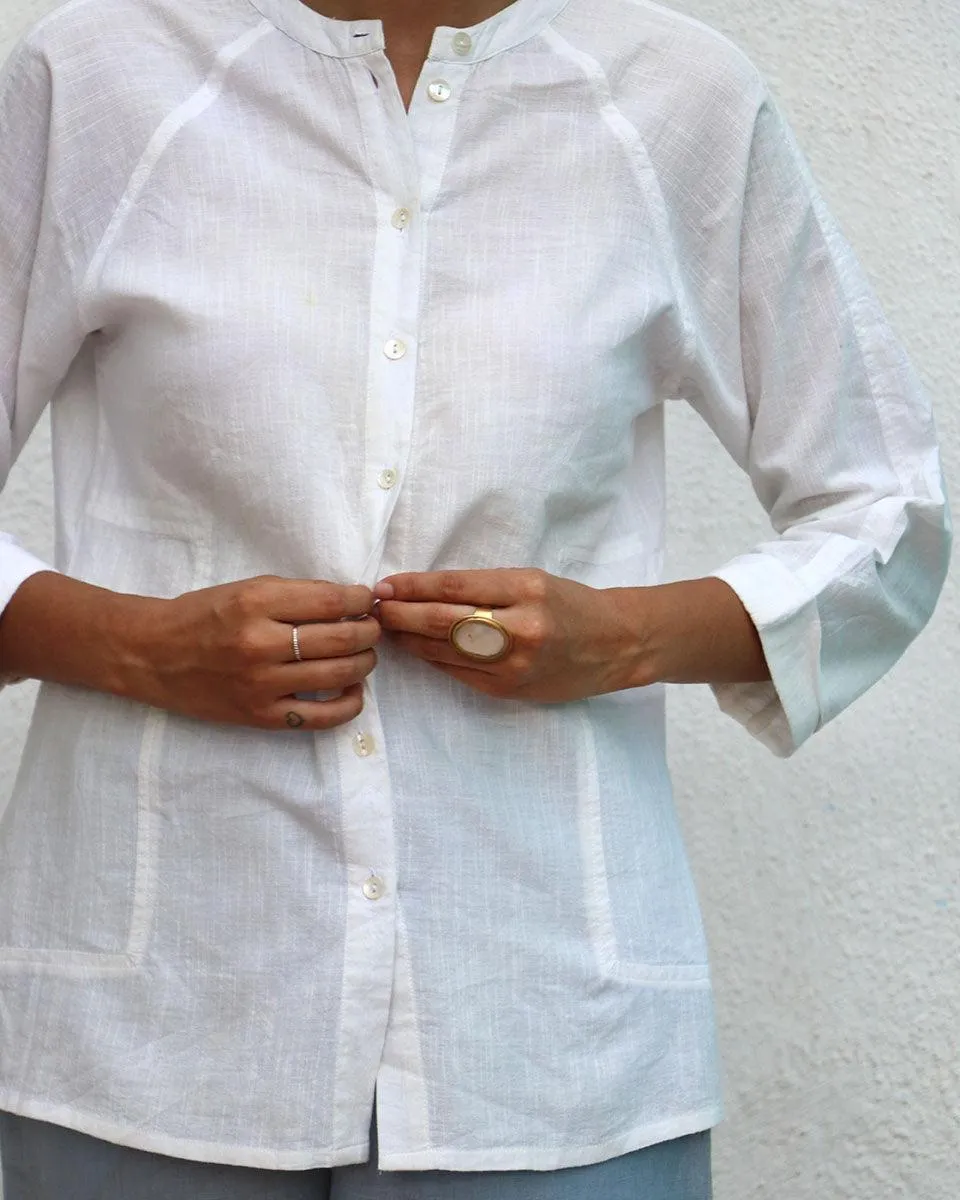 Marilla Handwoven Linen Shirt - Breathe