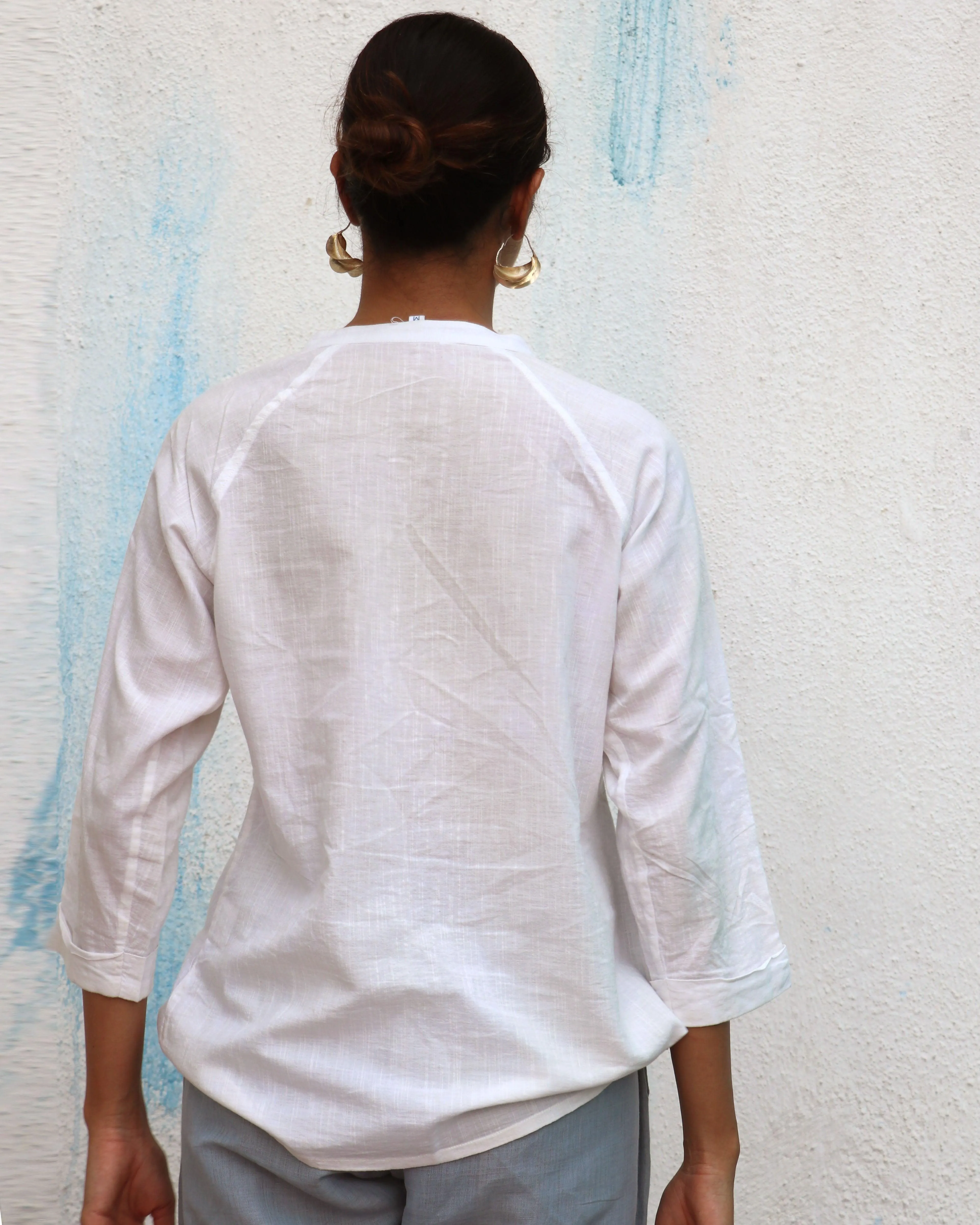 Marilla Handwoven Linen Shirt - Breathe