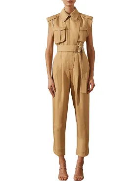 Matilda Linen Utility Jumpsuit