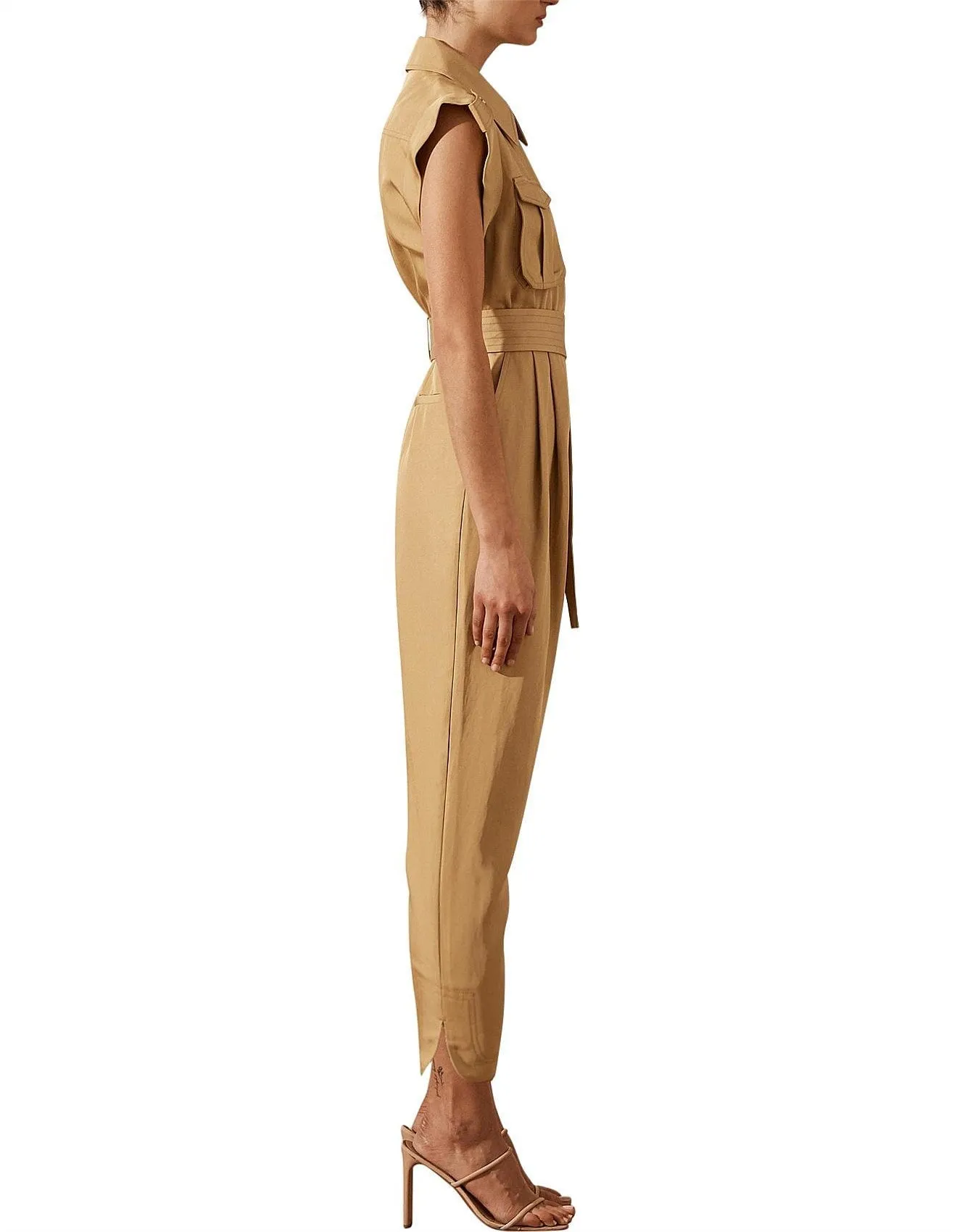 Matilda Linen Utility Jumpsuit