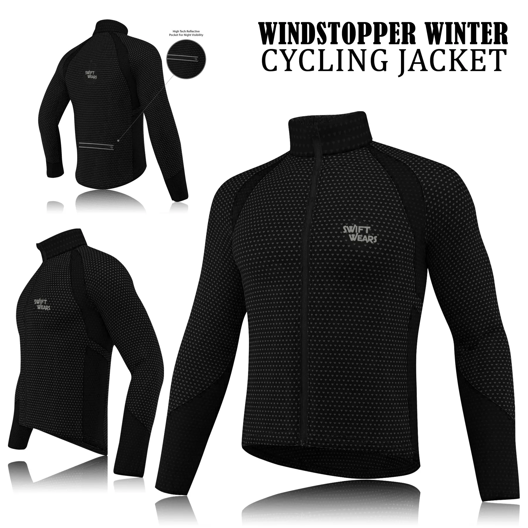 Men Cycling Windproof Jacket Soft Shell