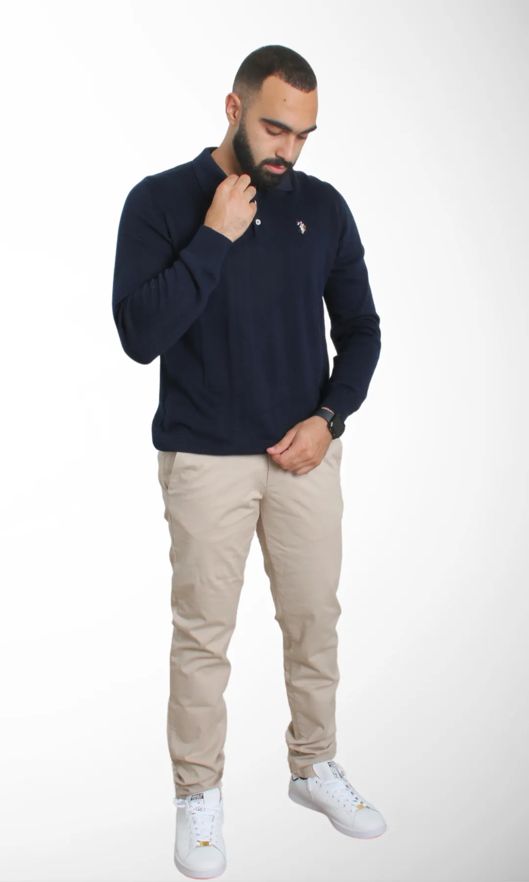 Men Pull Over Sweater (Navy Blue)