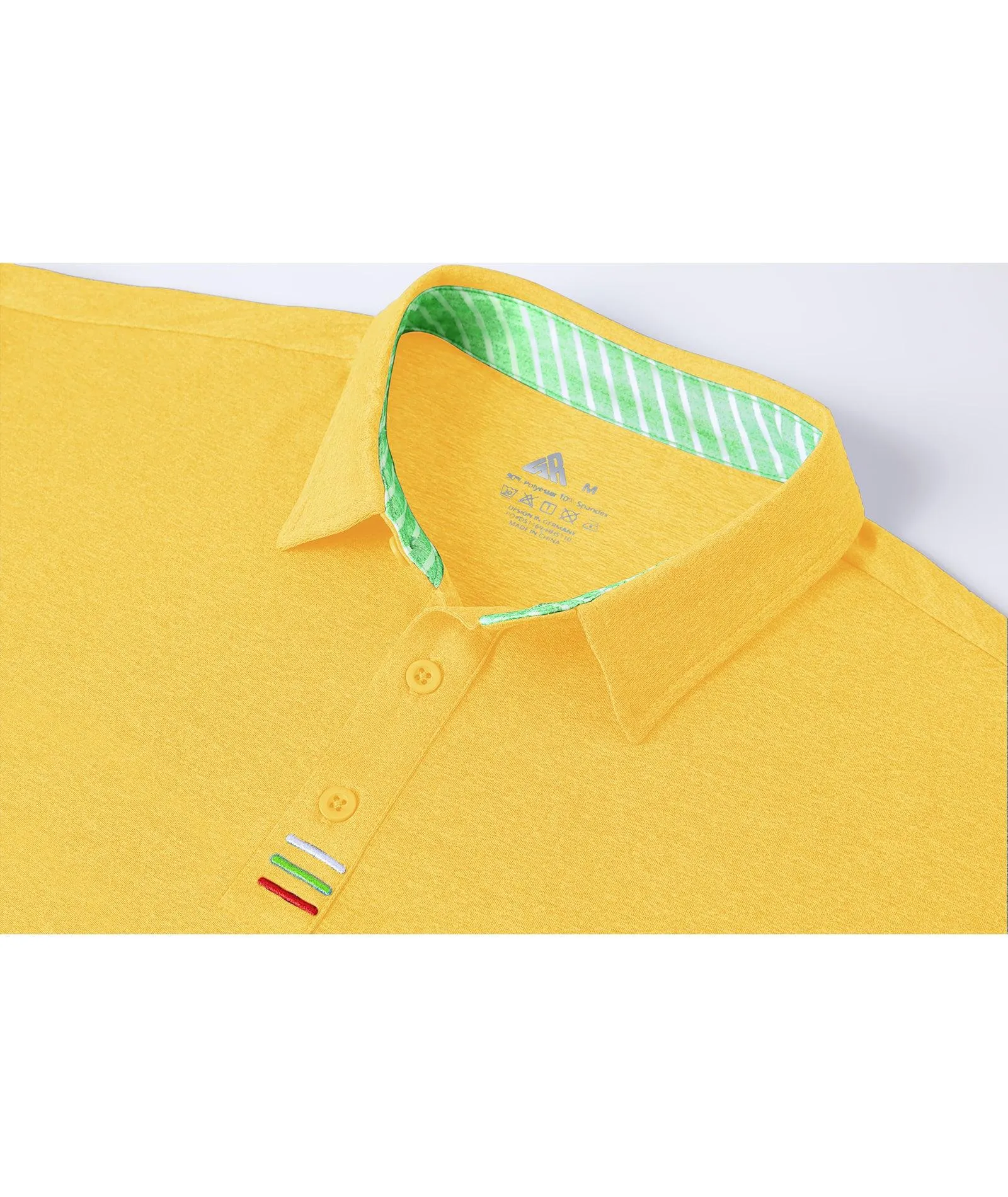 Men's 3 Button Up Golf Polo Shirt-ZPK007204