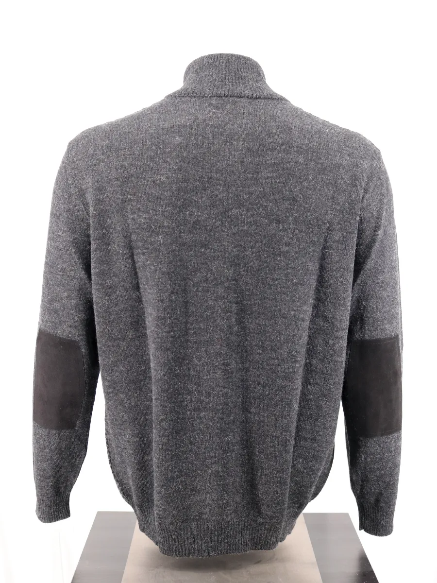 Men's Baby Alpaca Half Zip DAVID Sweater