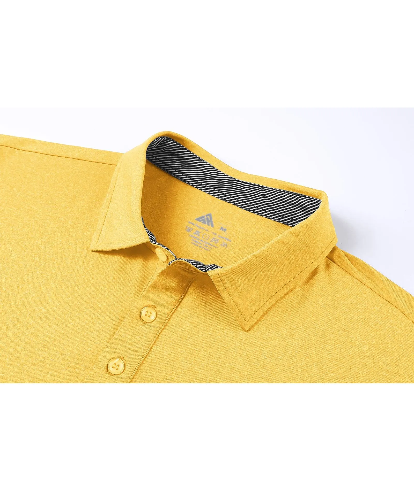 Men's Button Up Regular Fit Polo Shirt-ZPK007209