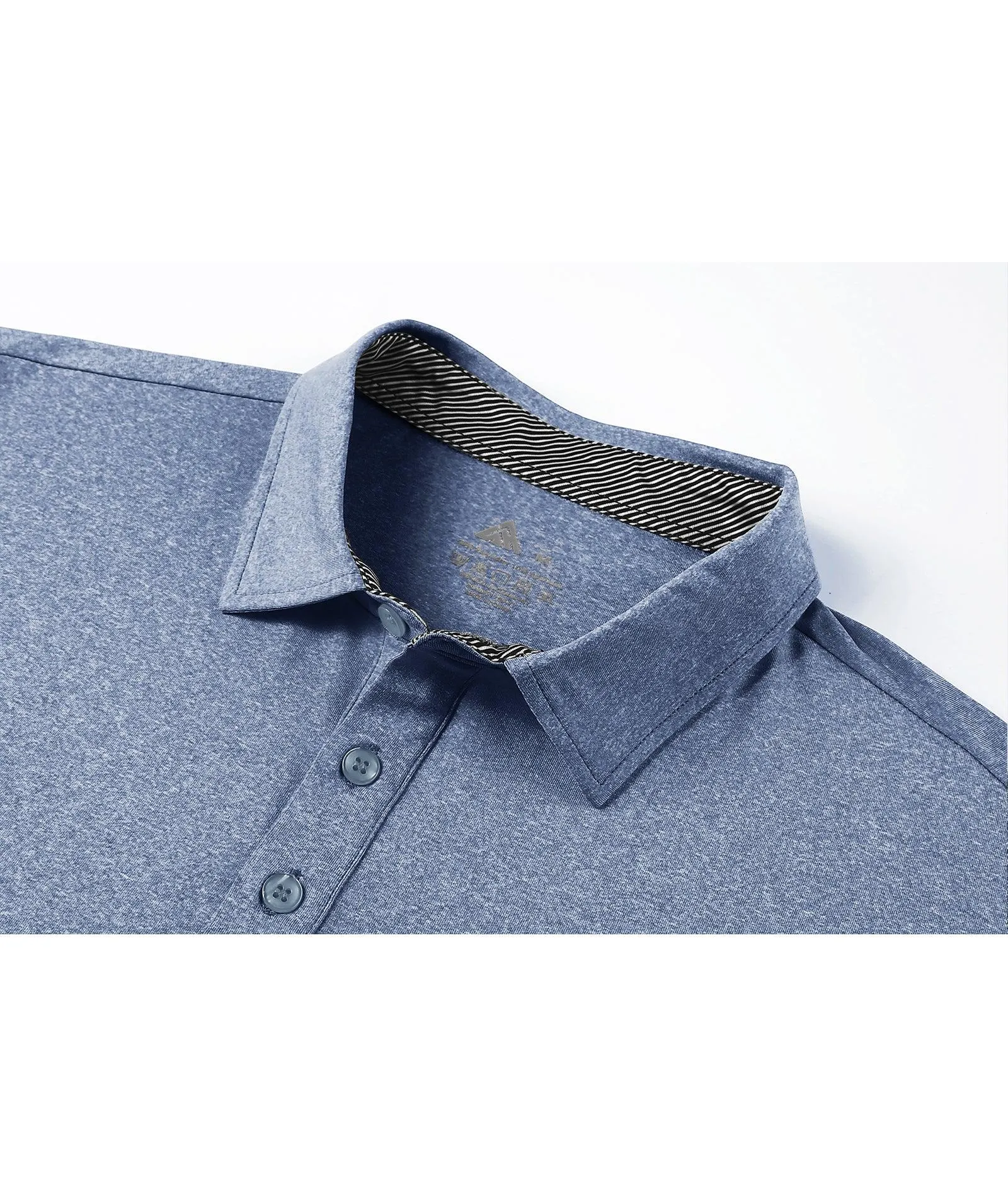 Men's Button Up Regular Fit Polo Shirt-ZPK007209