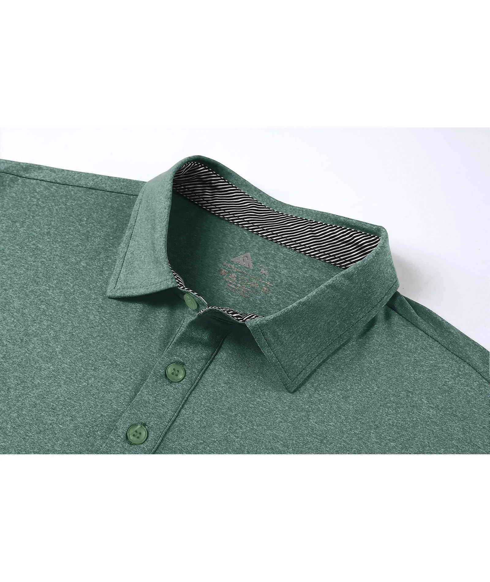 Men's Button Up Regular Fit Polo Shirt-ZPK007209