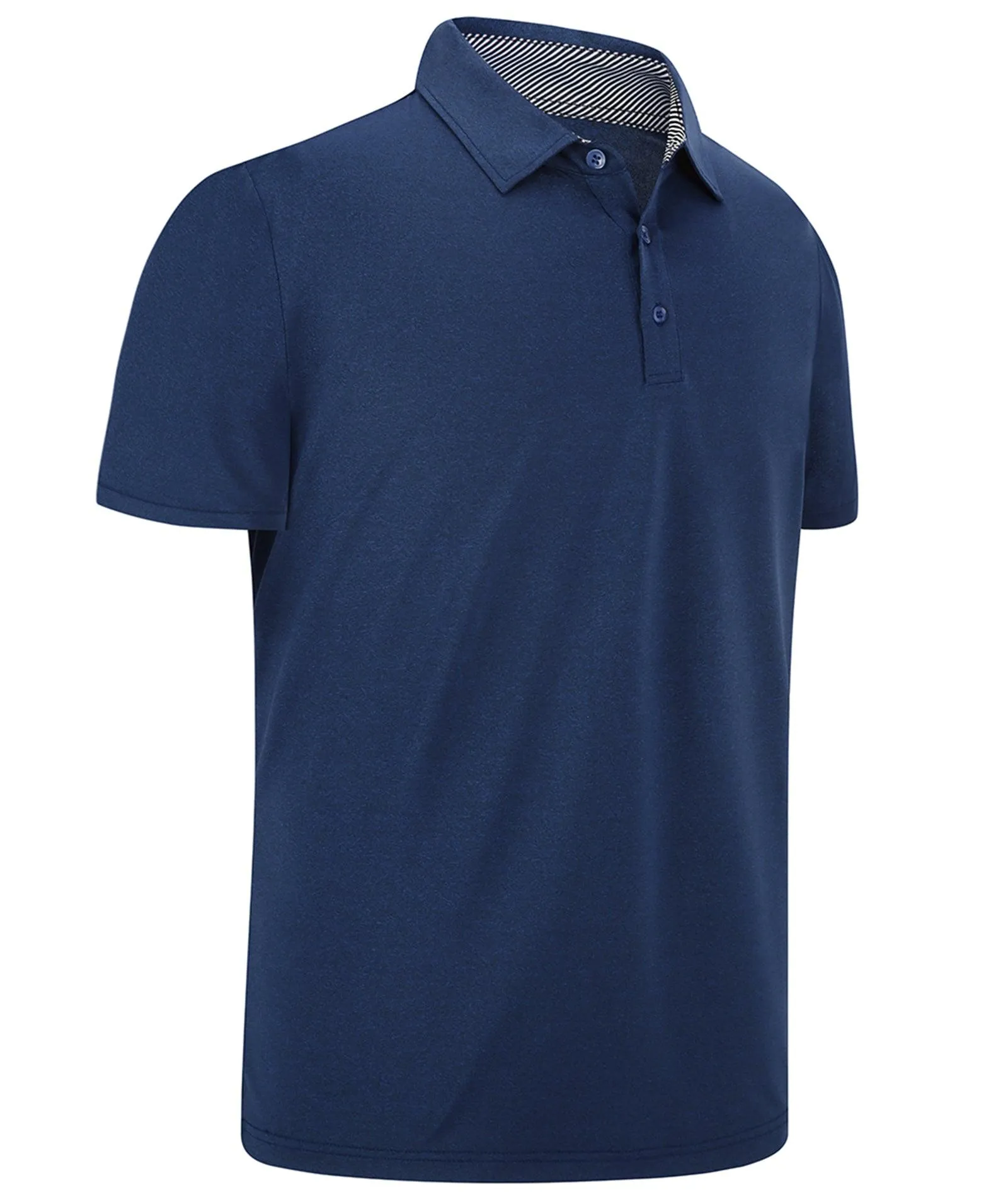 Men's Button Up Regular Fit Polo Shirt-ZPK007209