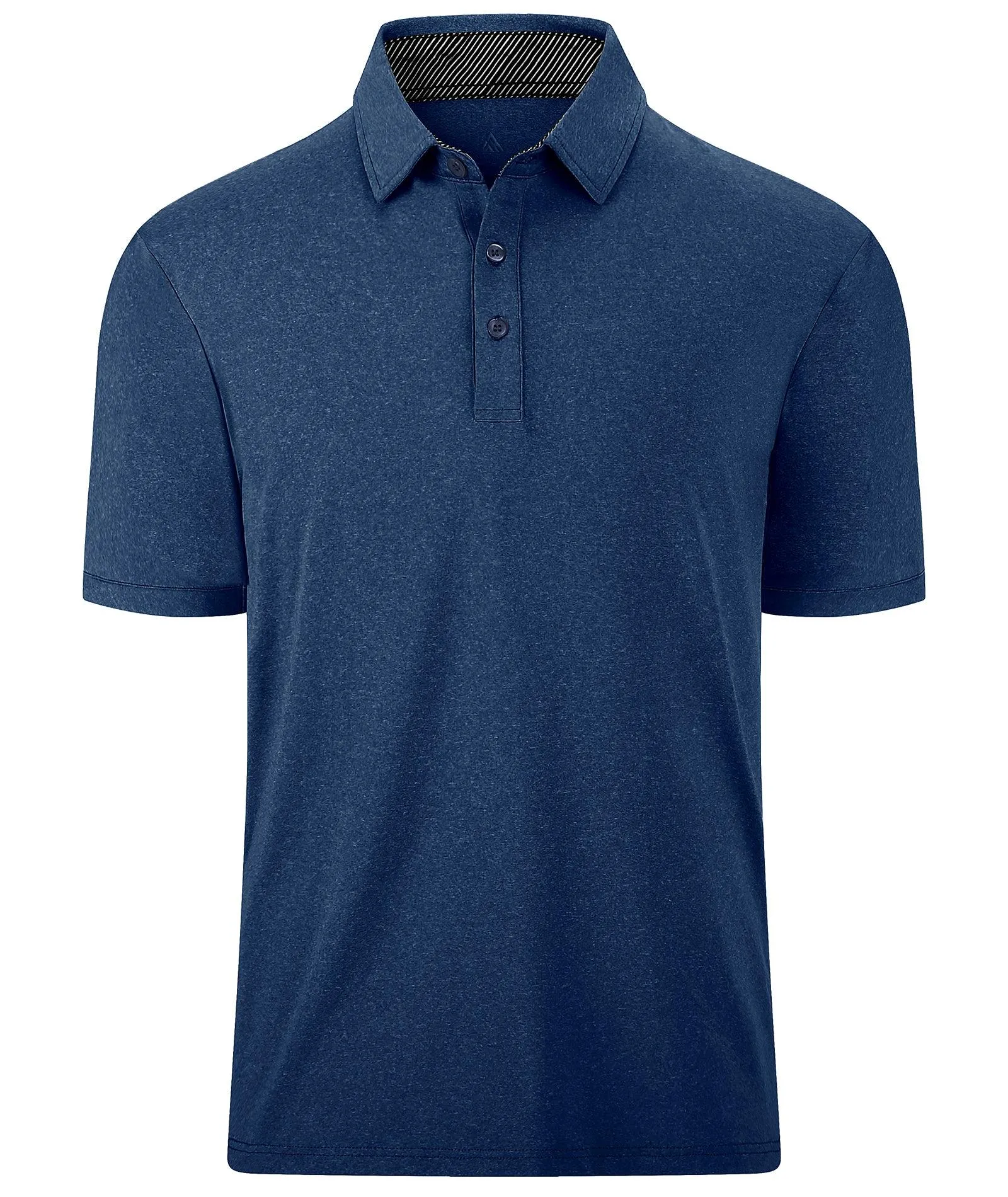 Men's Button Up Regular Fit Polo Shirt-ZPK007209