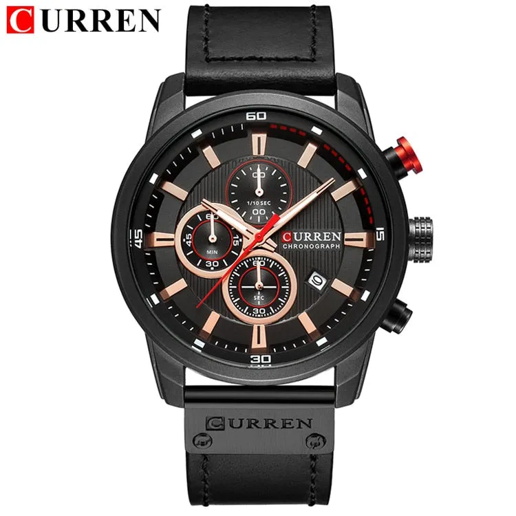 Men's Curren Luxury Chronograph Quartz Watch