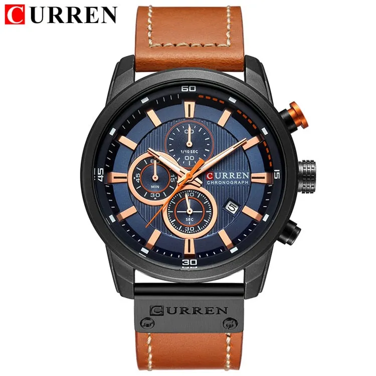 Men's Curren Luxury Chronograph Quartz Watch