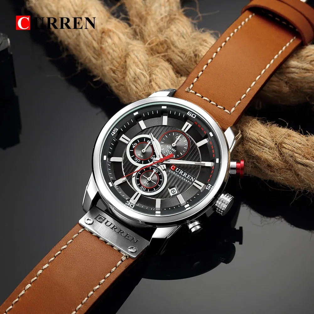 Men's Curren Luxury Chronograph Quartz Watch