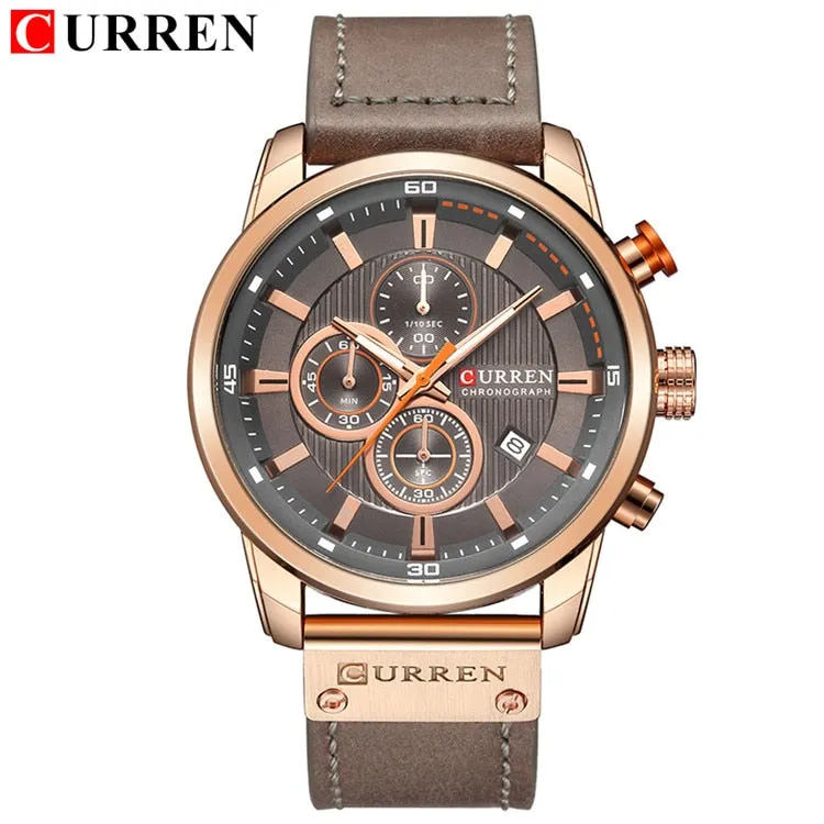 Men's Curren Luxury Chronograph Quartz Watch