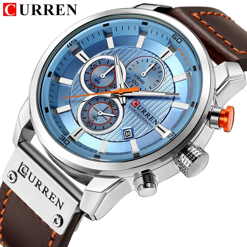 Men's Curren Luxury Chronograph Quartz Watch