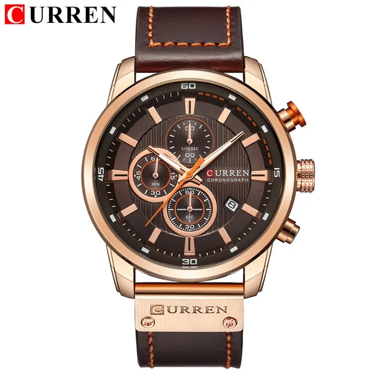 Men's Curren Luxury Chronograph Quartz Watch