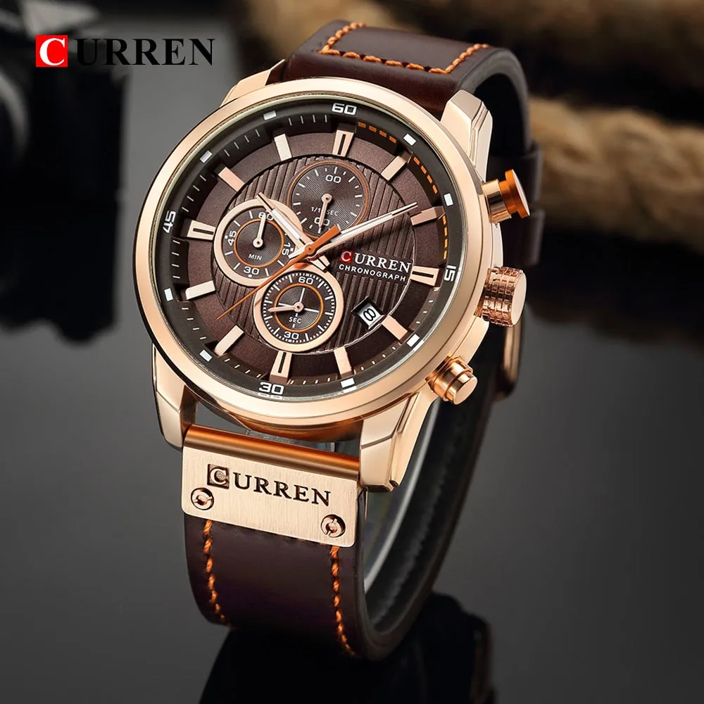 Men's Curren Luxury Chronograph Quartz Watch