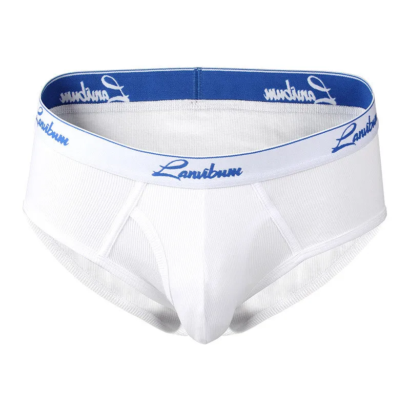 Men's Pure Cotton Screw Thread Underwear