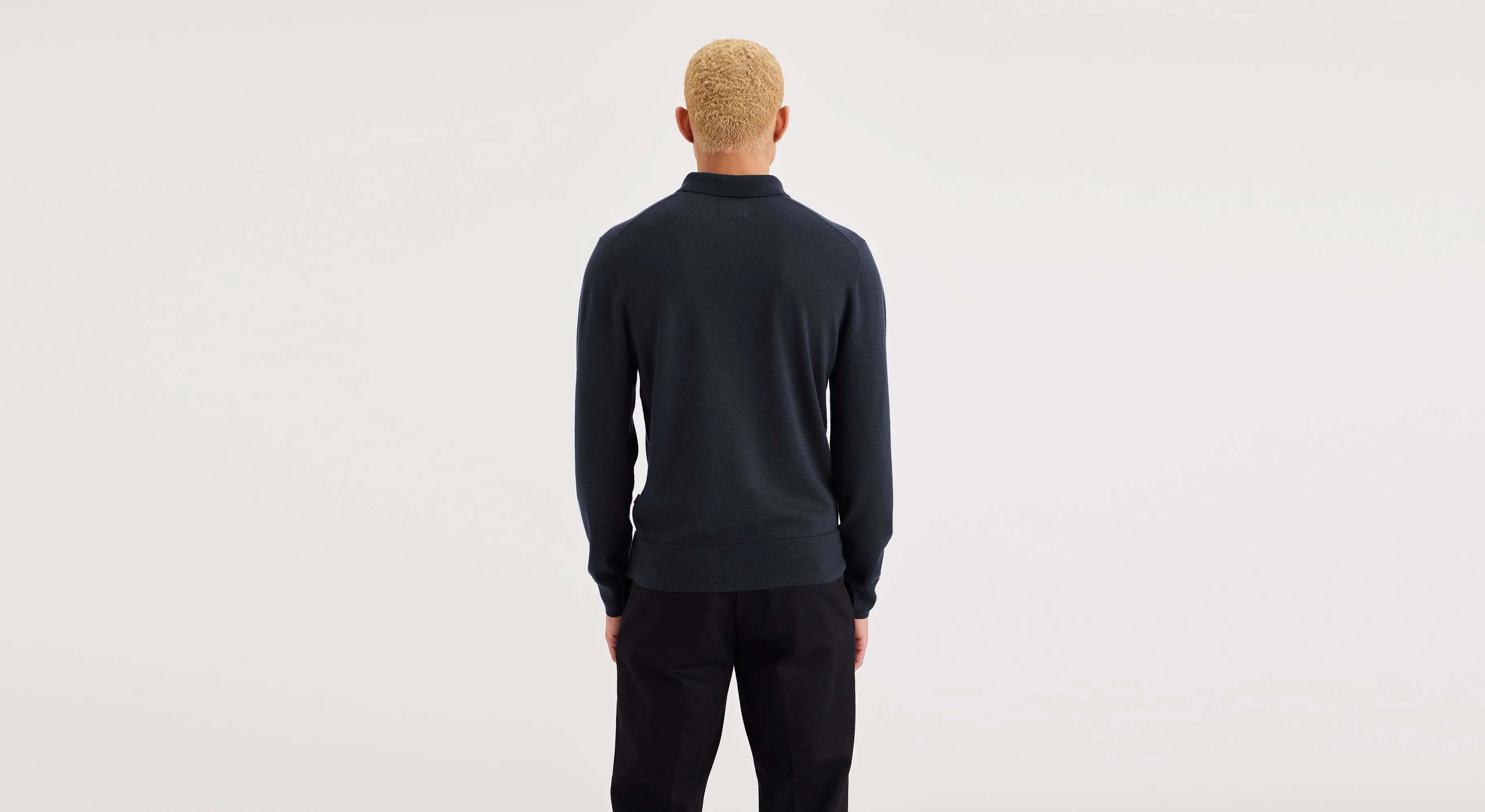 Men's Regular Fit Polo Sweater