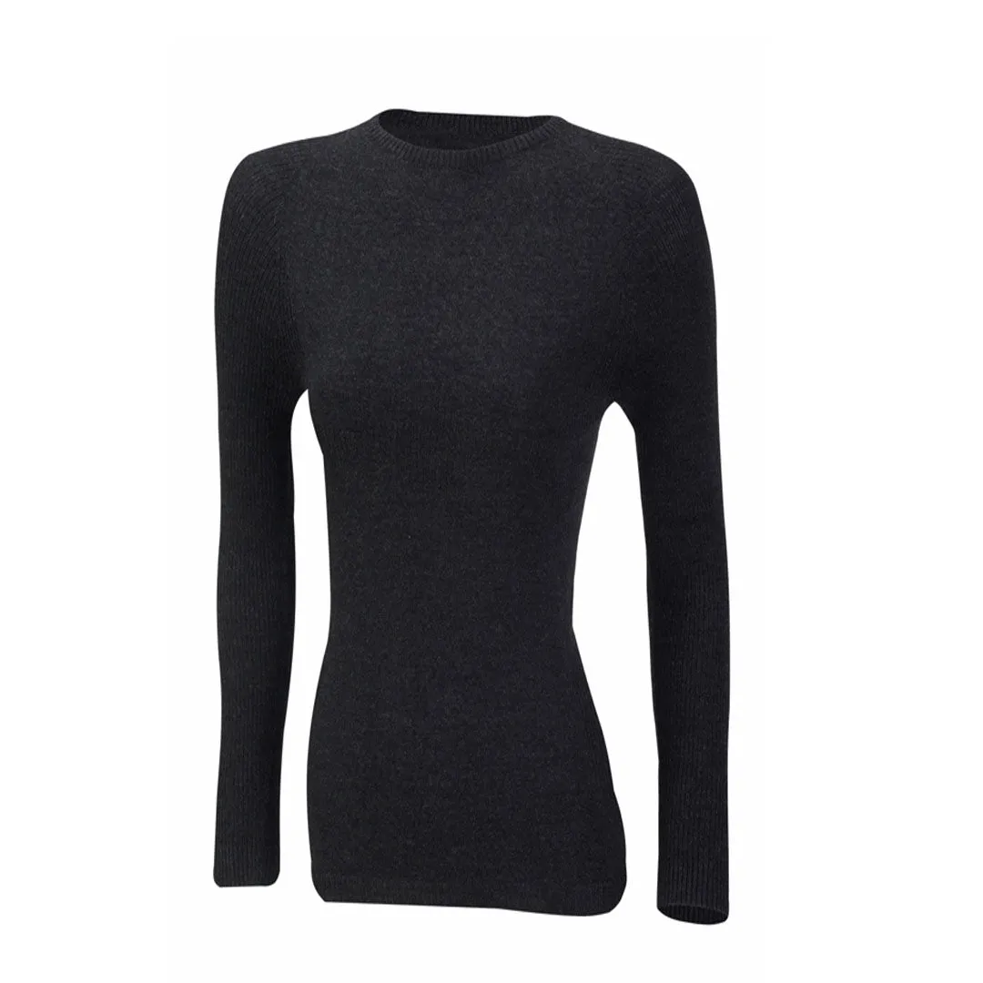 Merino Wool Womens Long Sleeve Mid Layer Top