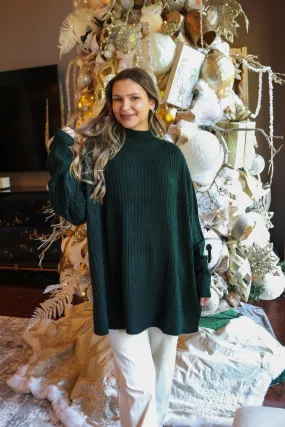 Milo Ribbed Green Onesize Sweater