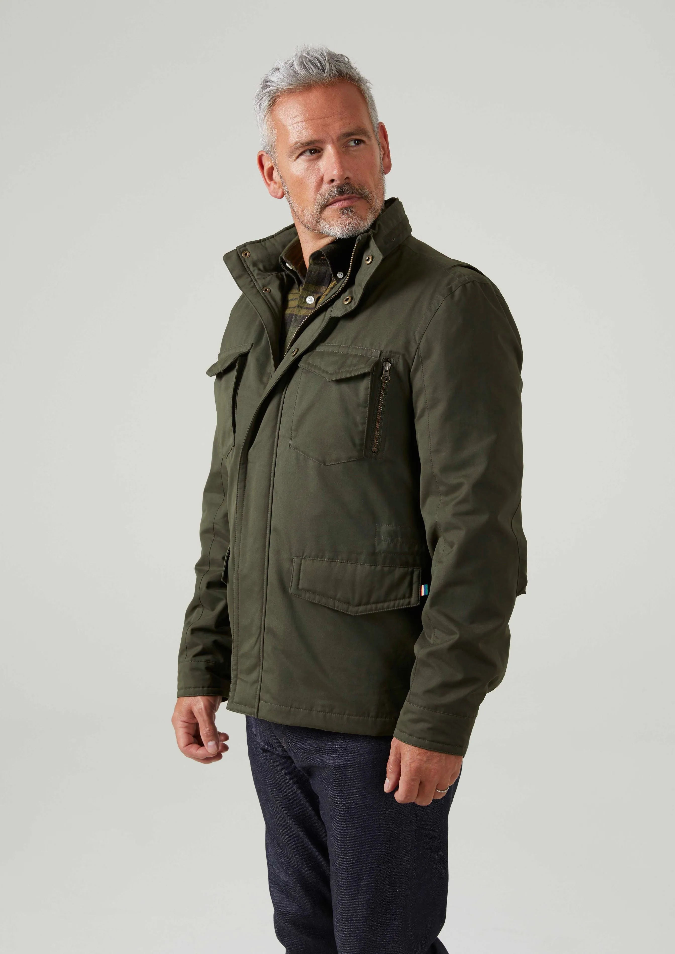 Milwood Men's Olive Jacket - Regular Fit