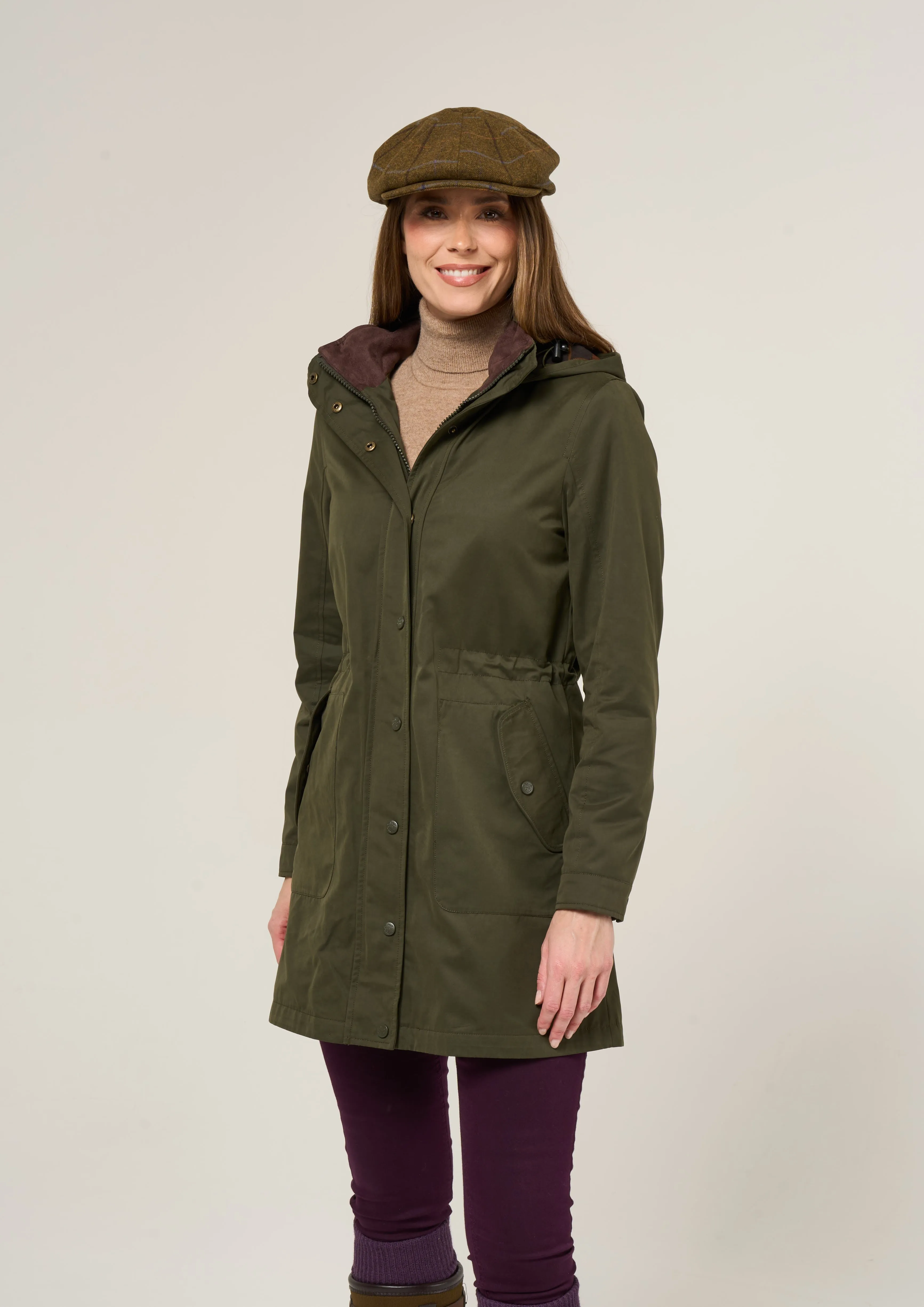 Milwood Women's Olive Jacket - Regular Fit