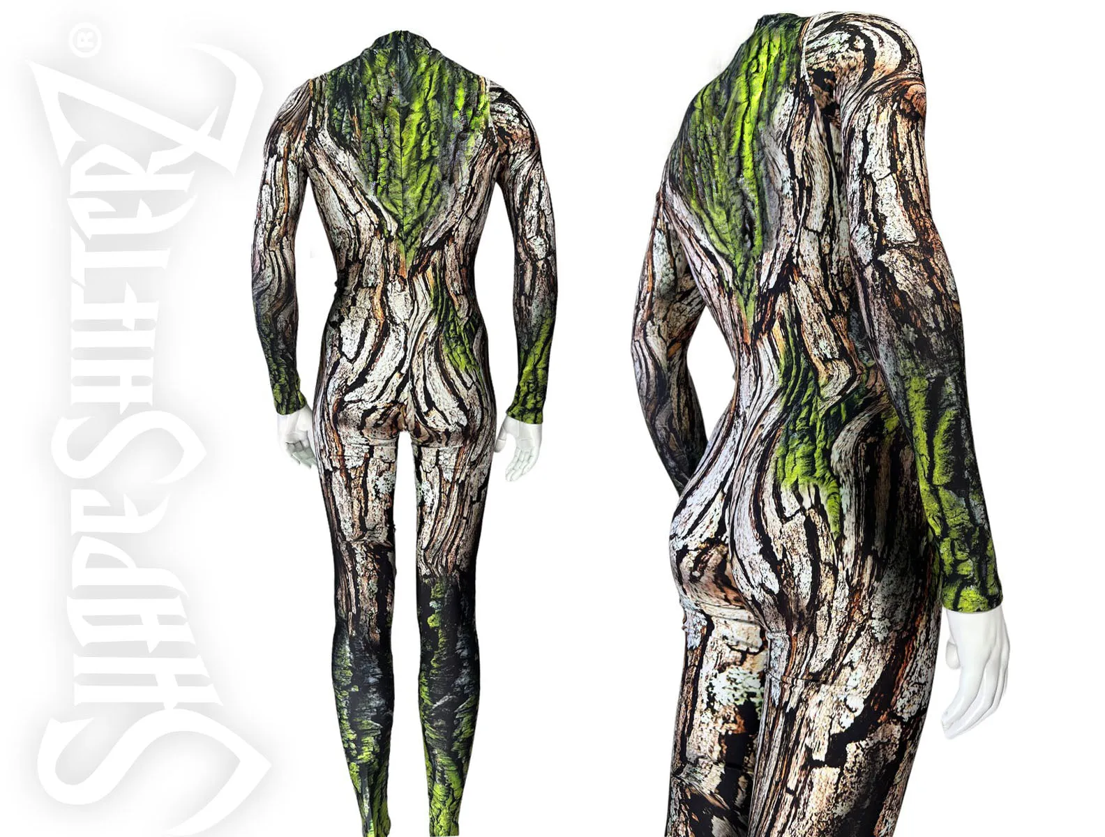 MissMossTree Costume Bodysuit with high collar and hidden zipper in the back - Cosplay | Athletics | Performance