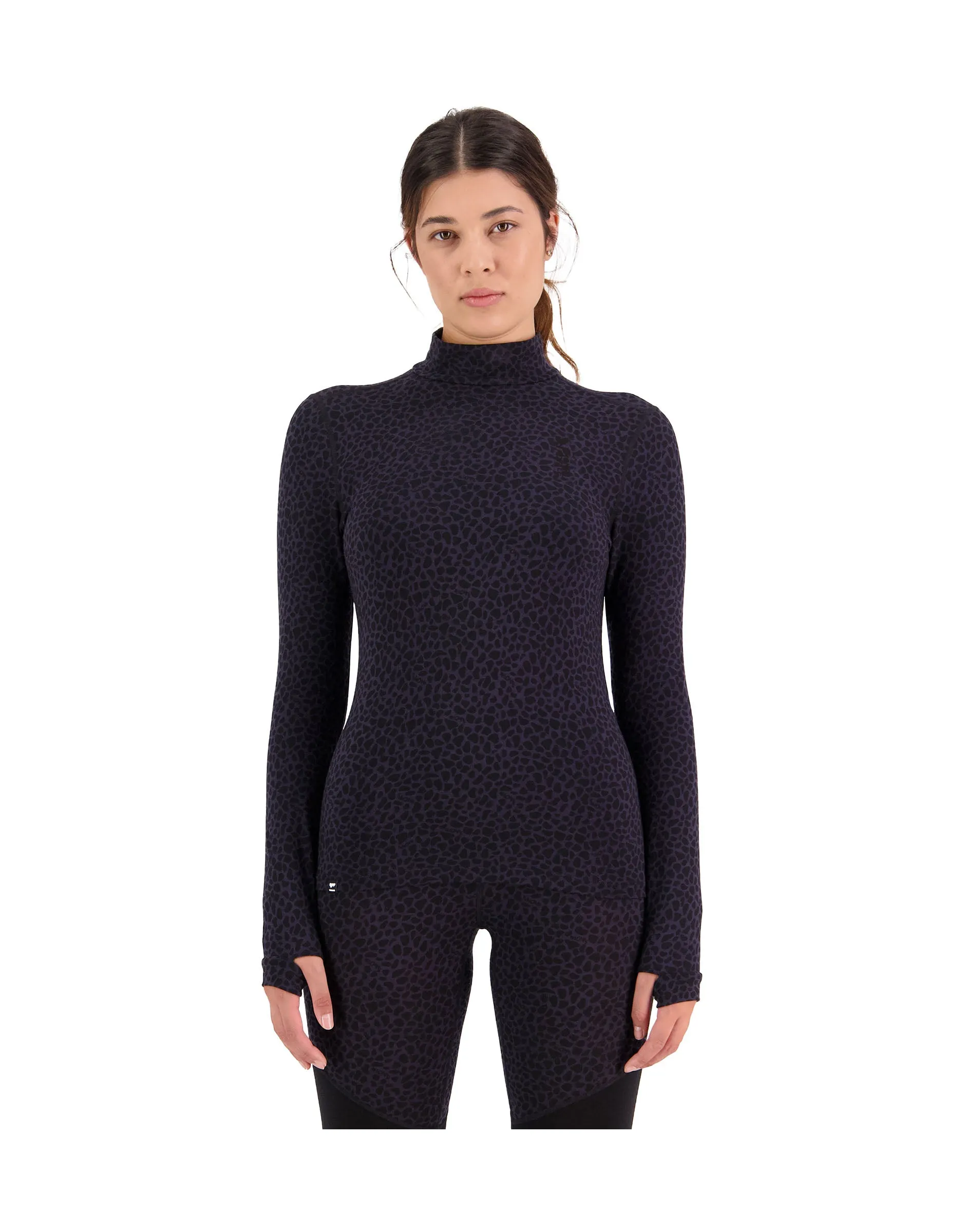 Mons Royale Cascade Mock Neck Womens Thermal Top