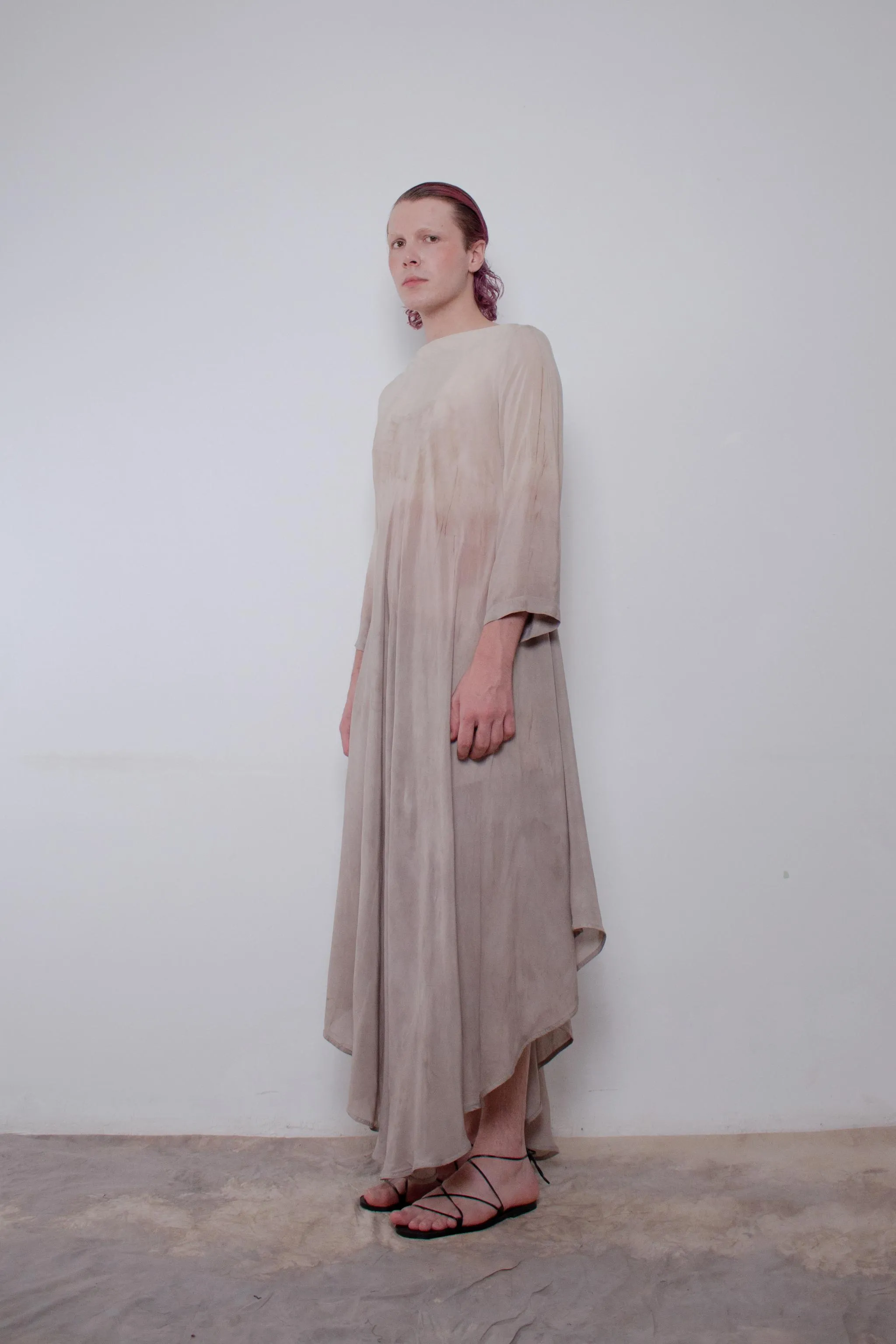 Naturally Dyed Cotton Voile Dress