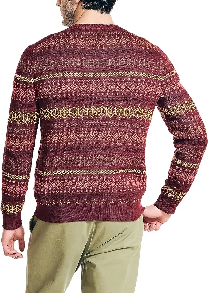 Nautica Men's Fair Isle Crewneck Sweater