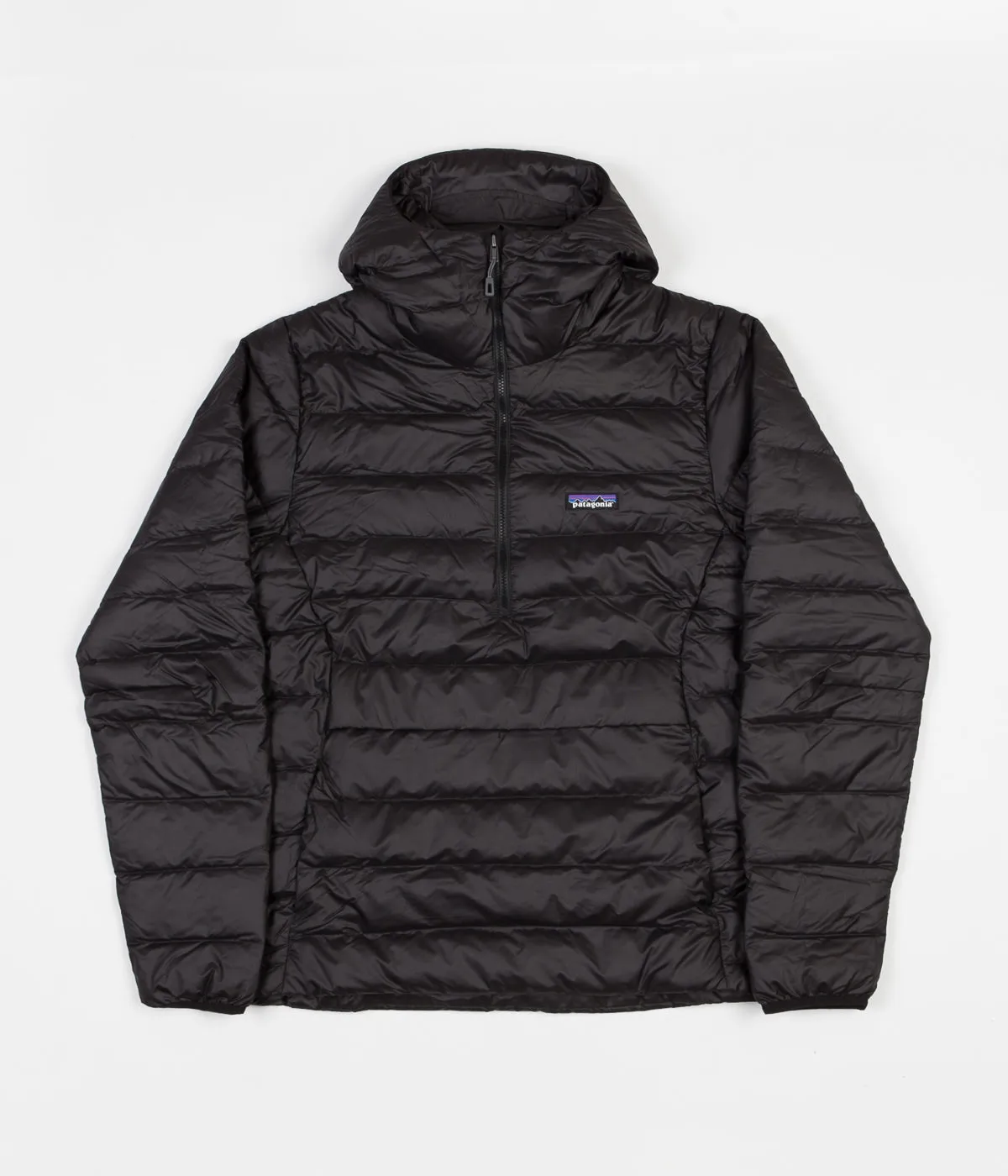 Patagonia Down Sweater Hooded Pullover Jacket - Black