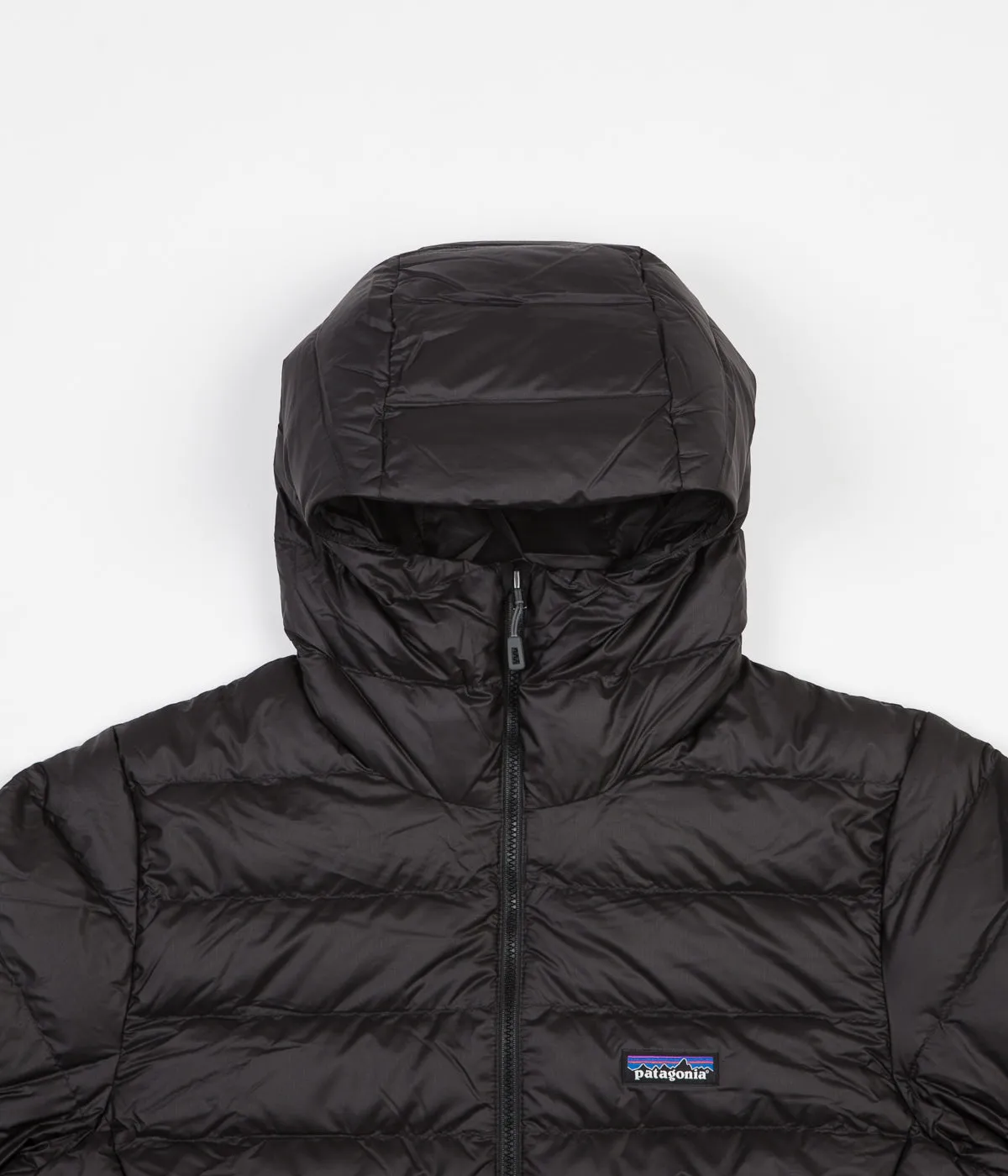 Patagonia Down Sweater Hooded Pullover Jacket - Black