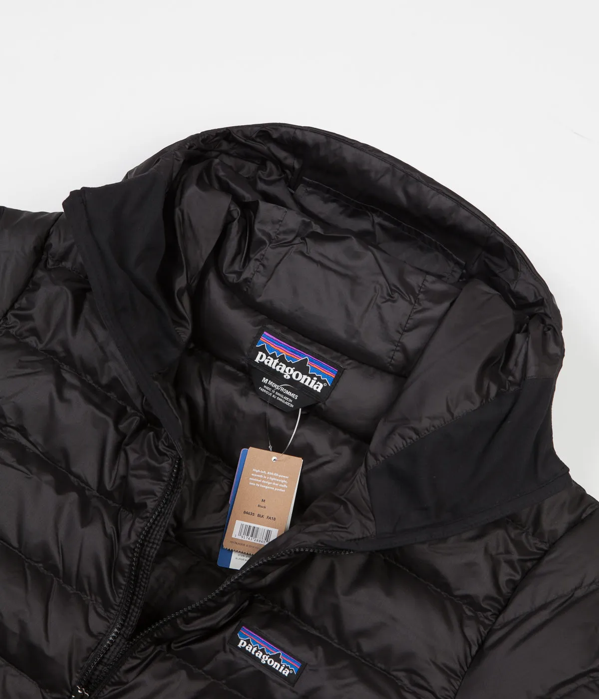 Patagonia Down Sweater Hooded Pullover Jacket - Black