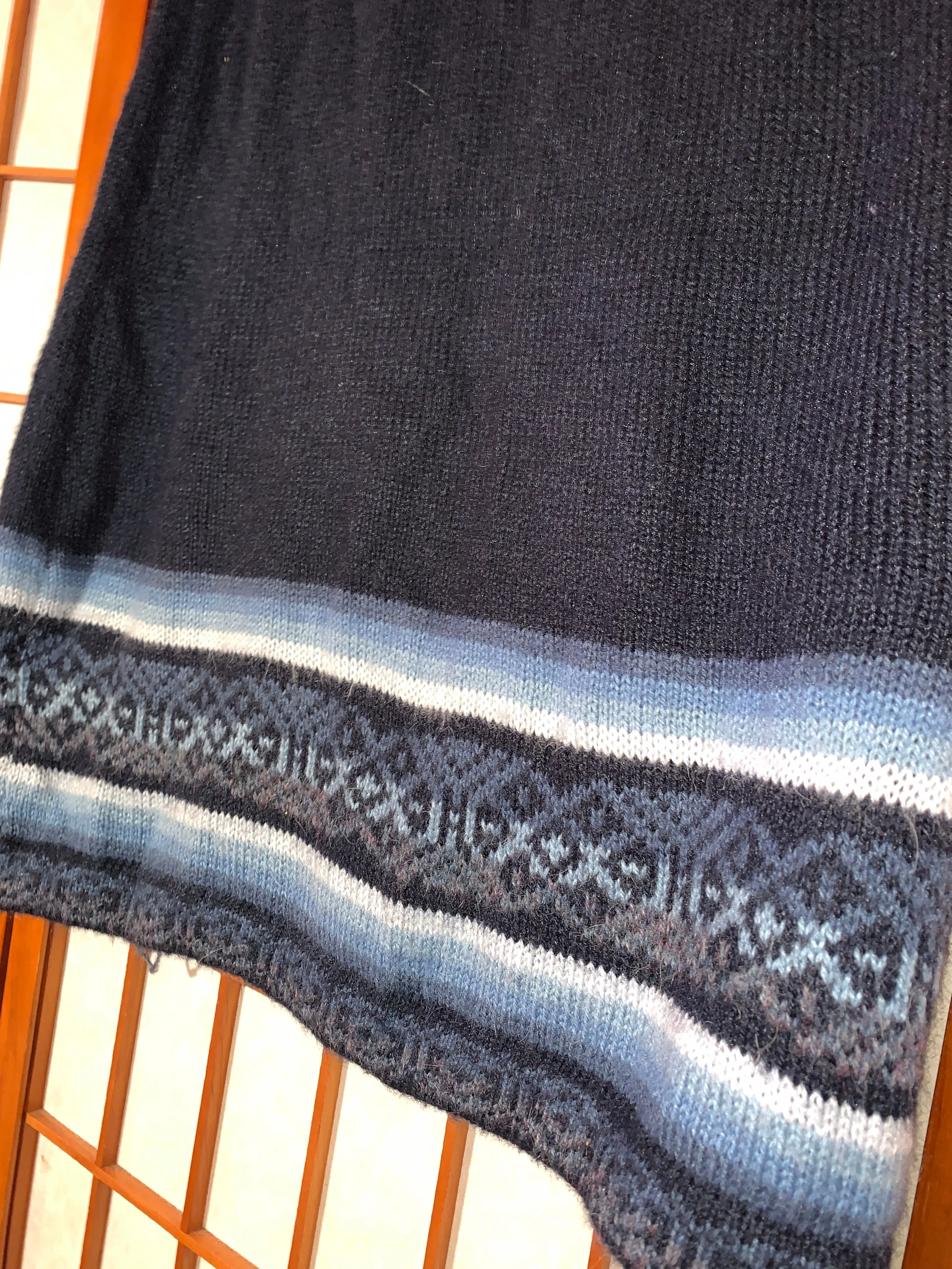 Patterned Alpaca Wool Skirt, Made in Peru