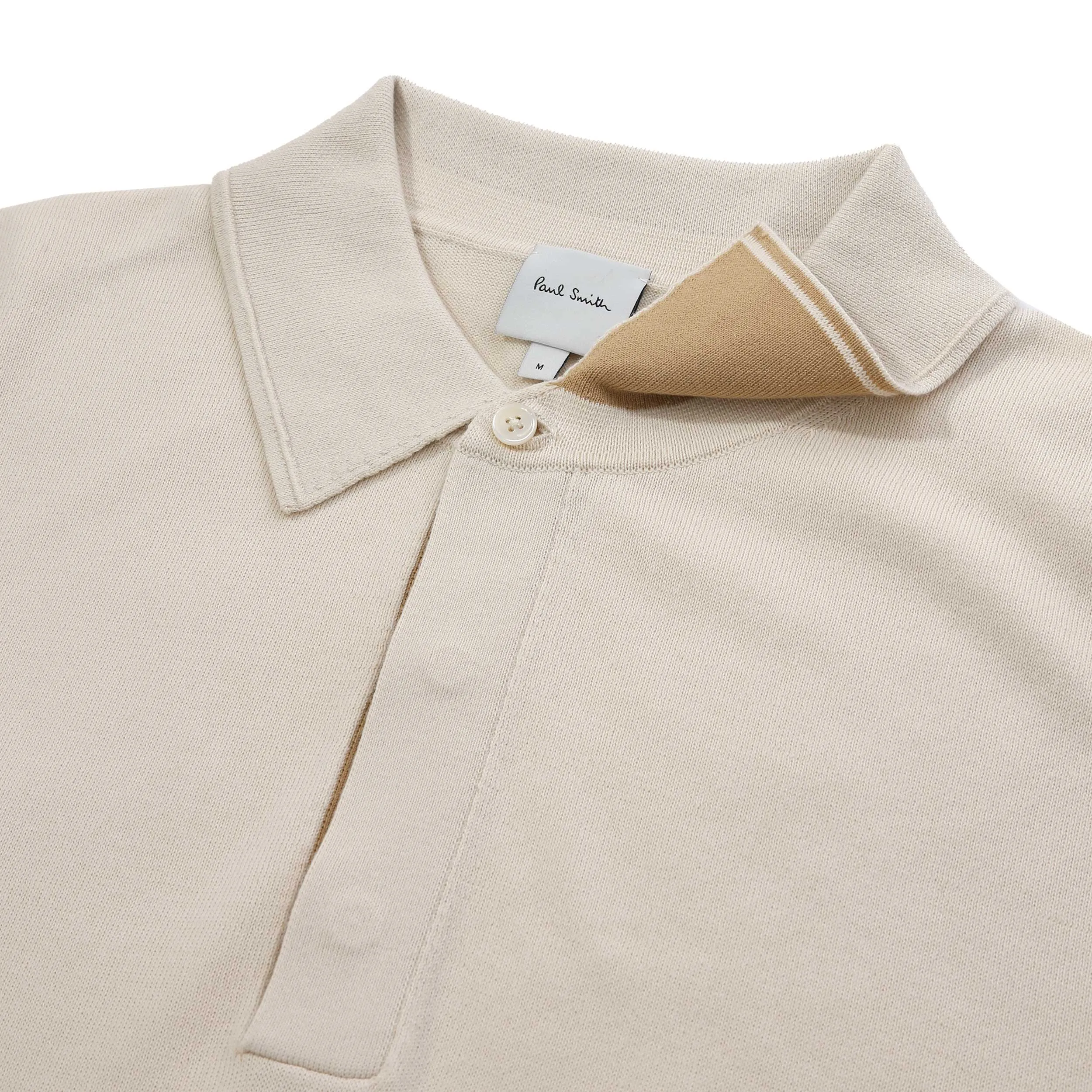 Paul Smith Sweater SS Polo Knitwear in Off White