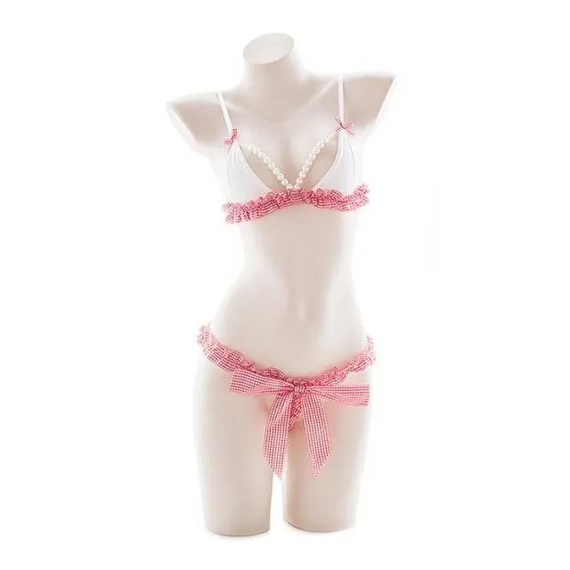 Pearls & Frills Lingerie Set