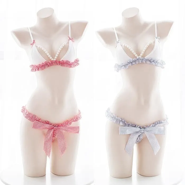 Pearls & Frills Lingerie Set