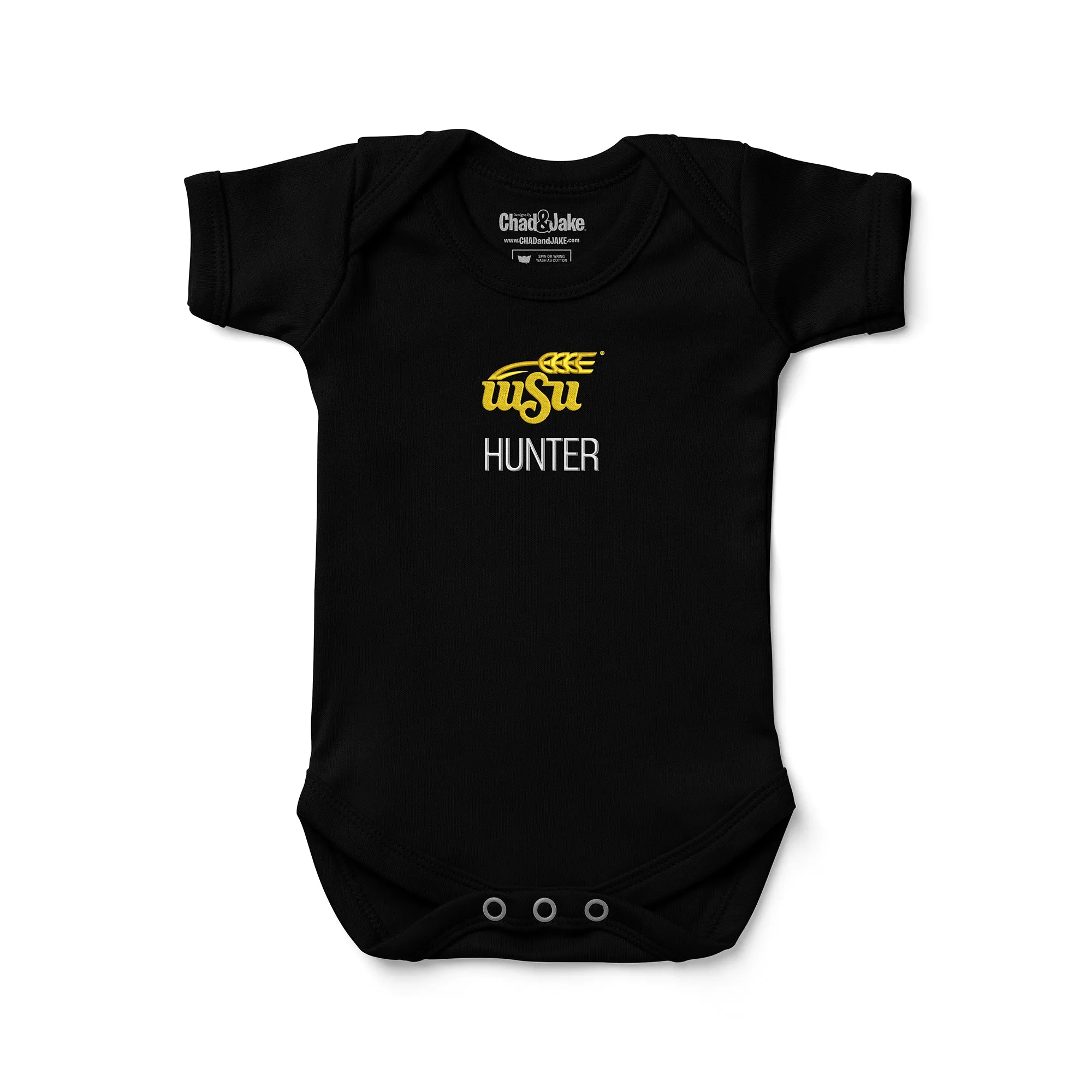 Personalized Wichita State Shockers Wheat Bodysuit