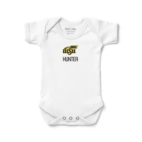 Personalized Wichita State Shockers Wheat Bodysuit