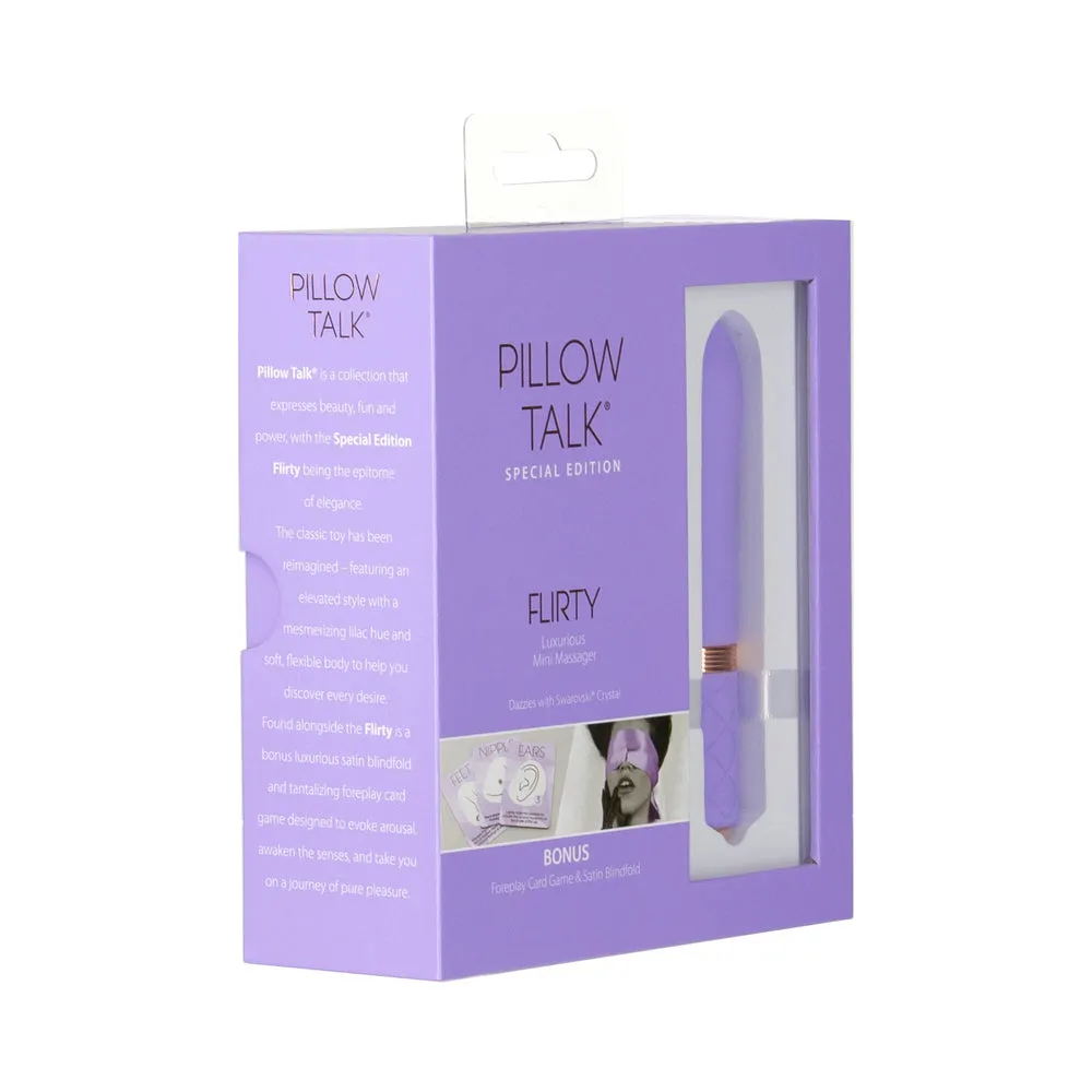 Pillow Talk Special Edition Flirty Mini Vibrator with Swarovski Crystal Purple