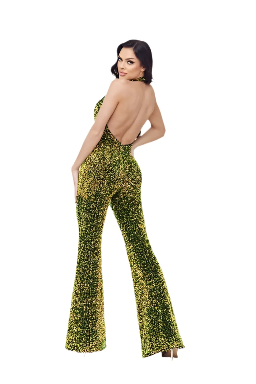 Poison Velvet Sequin Jumpsuit