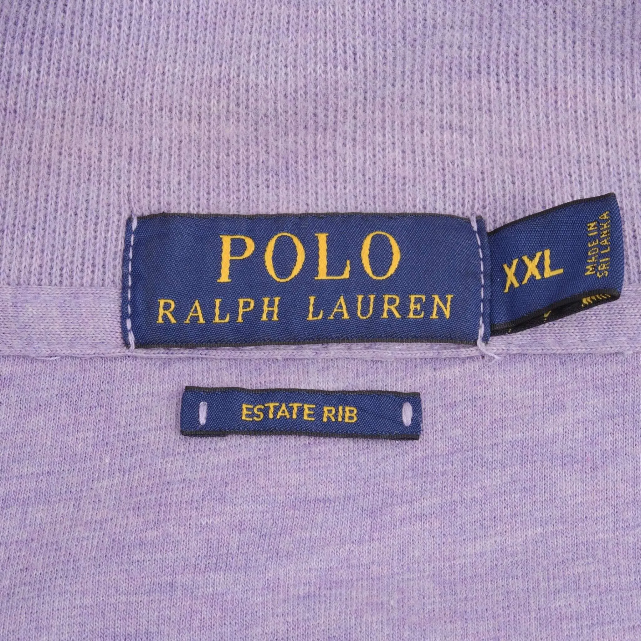 POLO RALPH LAUREN MAUVE QUARTER 1/4 ZIP SWEATER SIZE 2XL