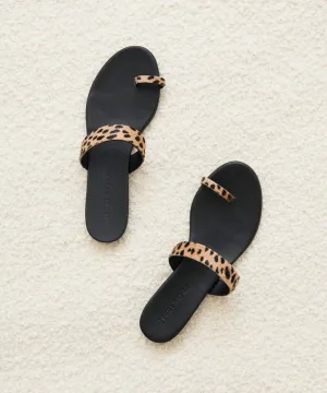 Pony Hair Strap Sandal